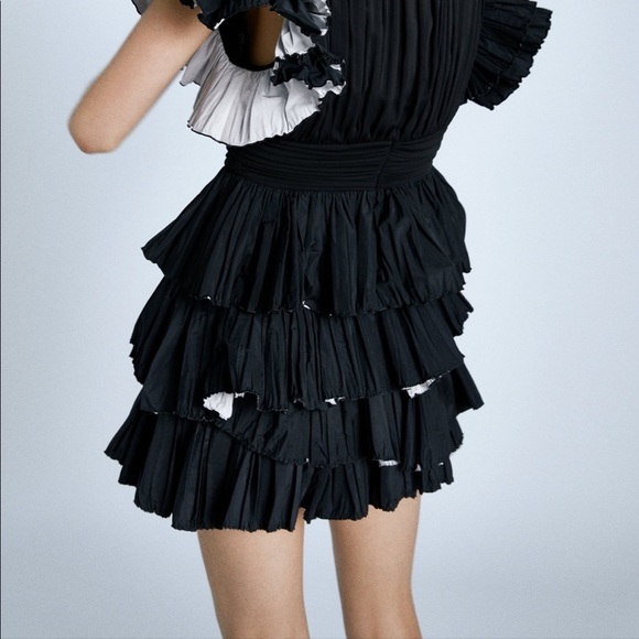 ZARA Ruffled Mini Skirt - Picture 3 of 8